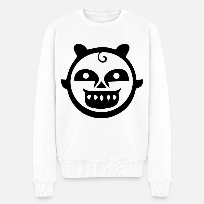 halloween baby outfit - Männer Premium Bio Pullover - Weiß