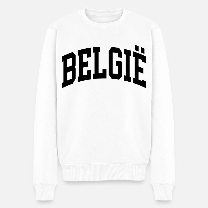 Belgique - Pull Premium bio Homme - blanc