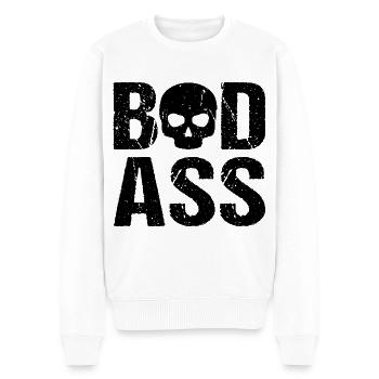 Crâne de Badass - Pull Premium bio Homme - blanc - Devant - Thijin (182cm)