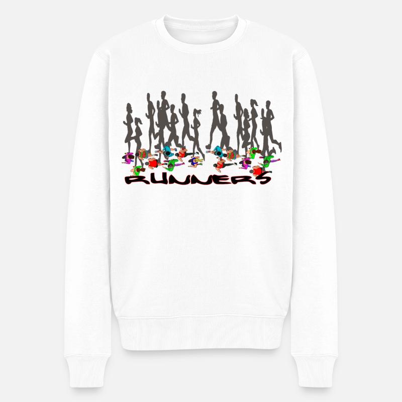 Coureurs 1 - Pull Premium bio Homme - blanc