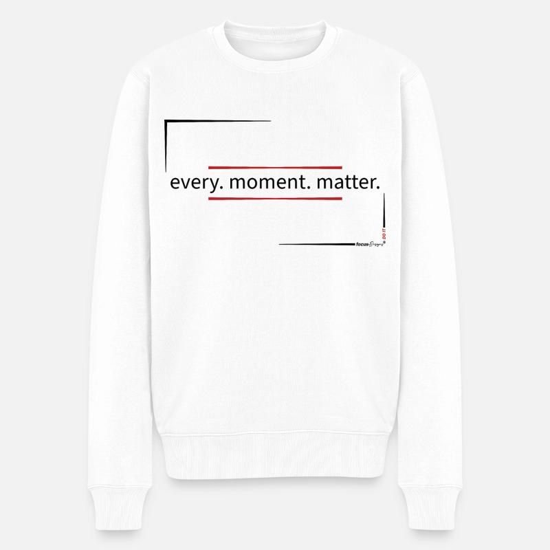 every.moment.matter - Pull Premium bio Homme - blanc