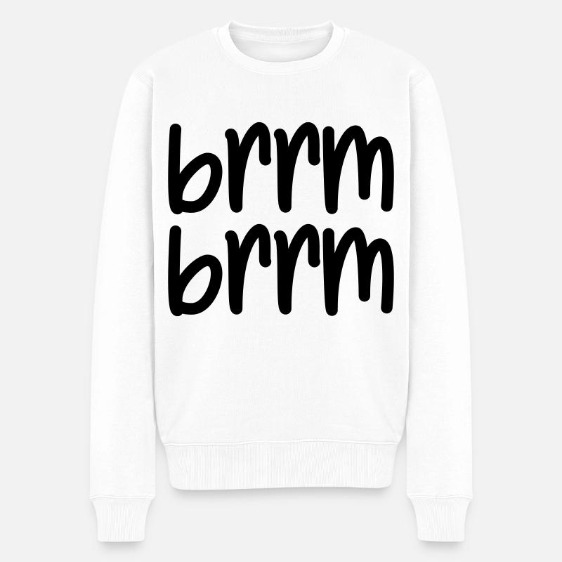 brrm brrm - Pull Premium bio Homme - blanc