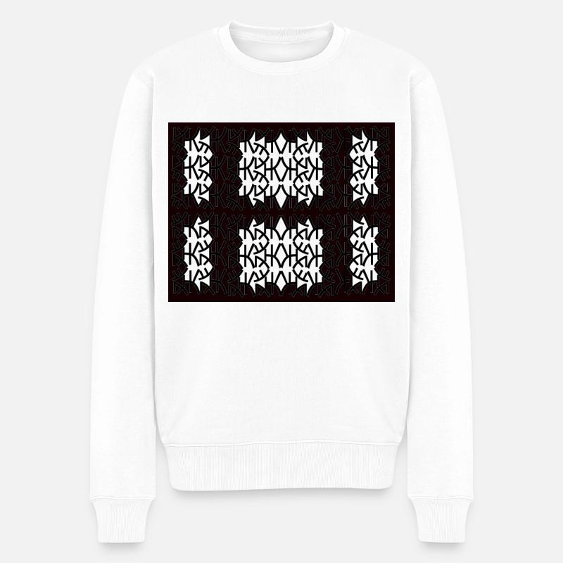 Tendances uniques - Pull Premium bio Homme - blanc