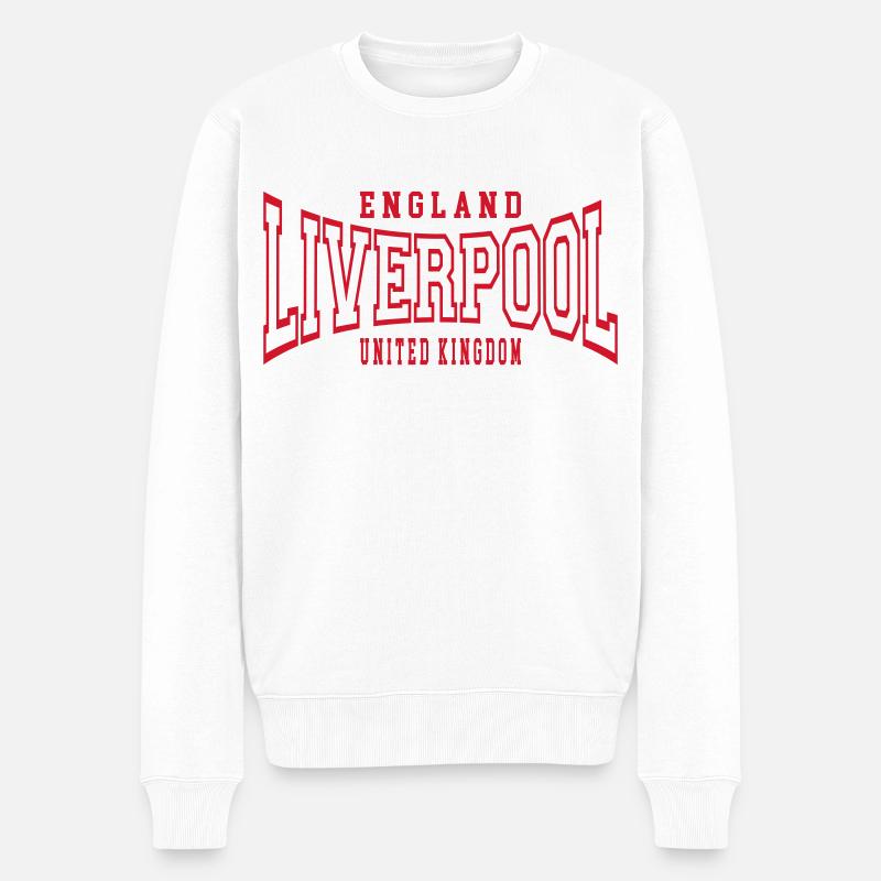 Liverpool - Männer Premium Bio Pullover - Weiß