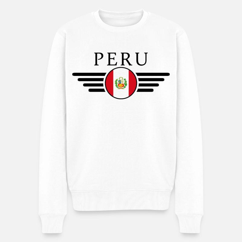 Pérou Style péruvien Design T-shirt - Pull Premium bio Homme - blanc