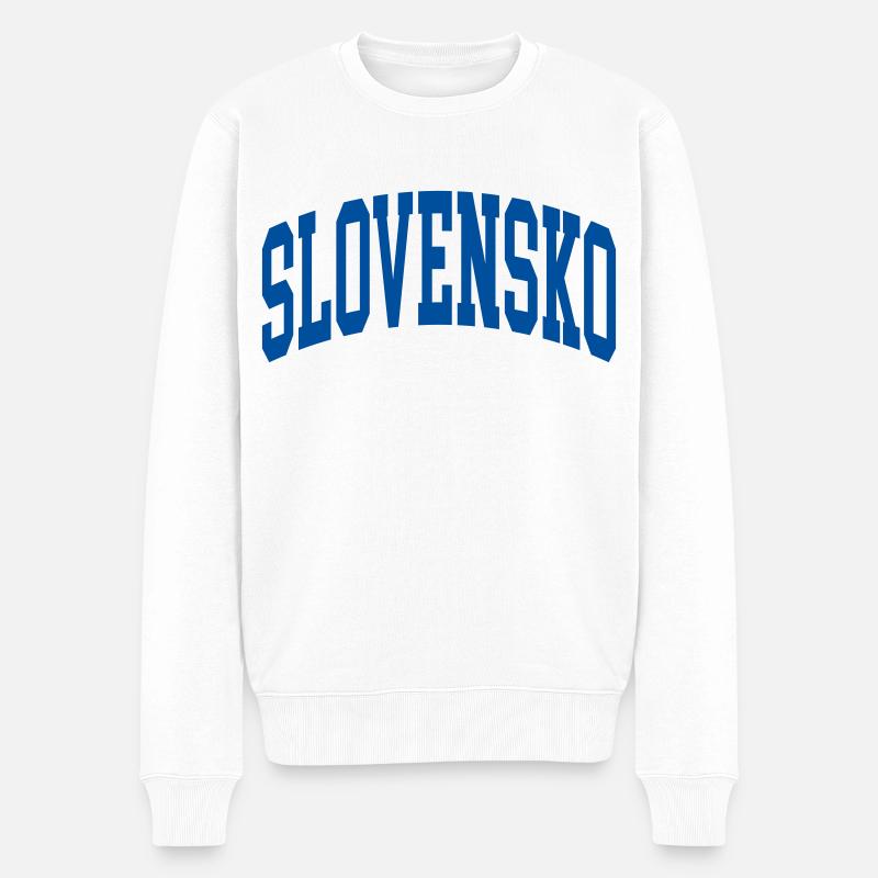 Slovaquie - Pull Premium bio Homme - blanc