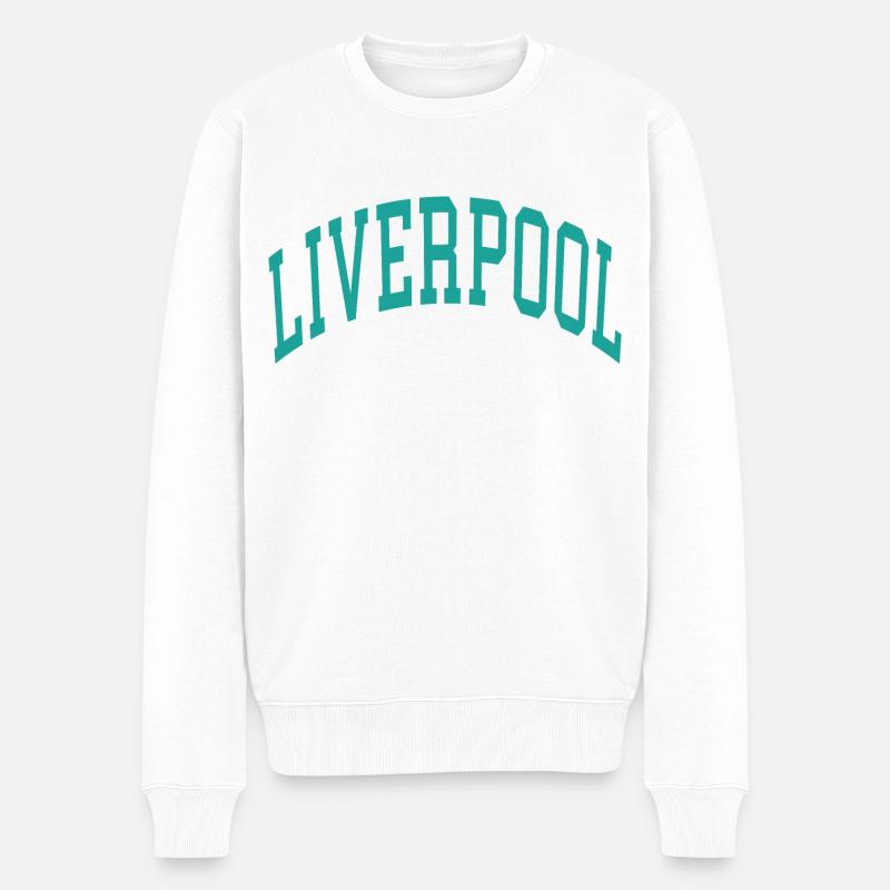 Liverpool - Männer Premium Bio Pullover - Weiß