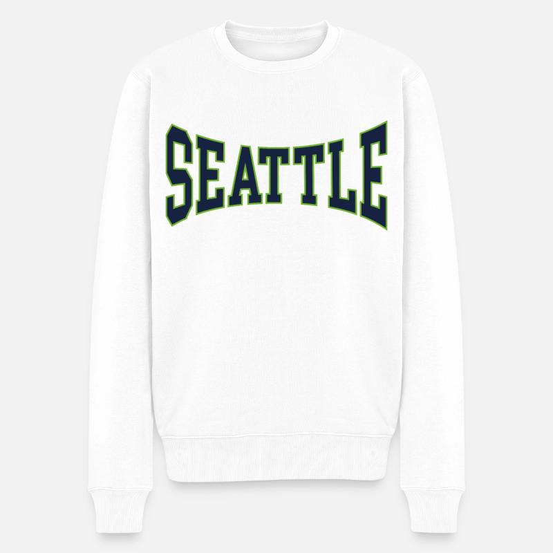 Seattle - Pull Premium bio Homme - blanc