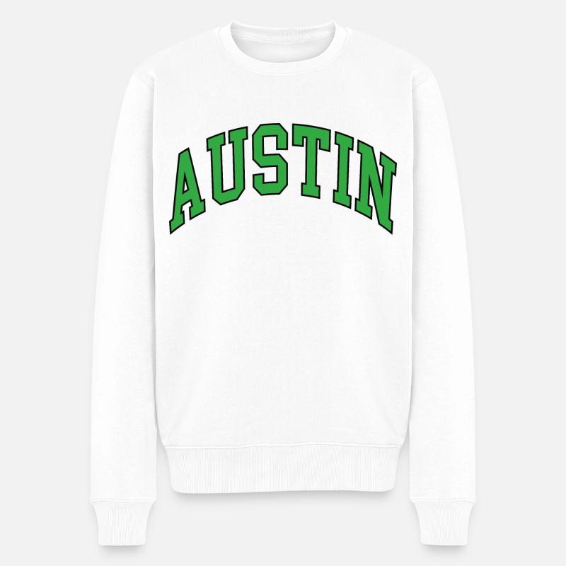 Austin - Männer Premium Bio Pullover - Weiß