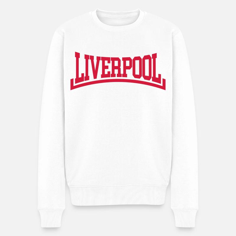 Liverpool - Männer Premium Bio Pullover - Weiß