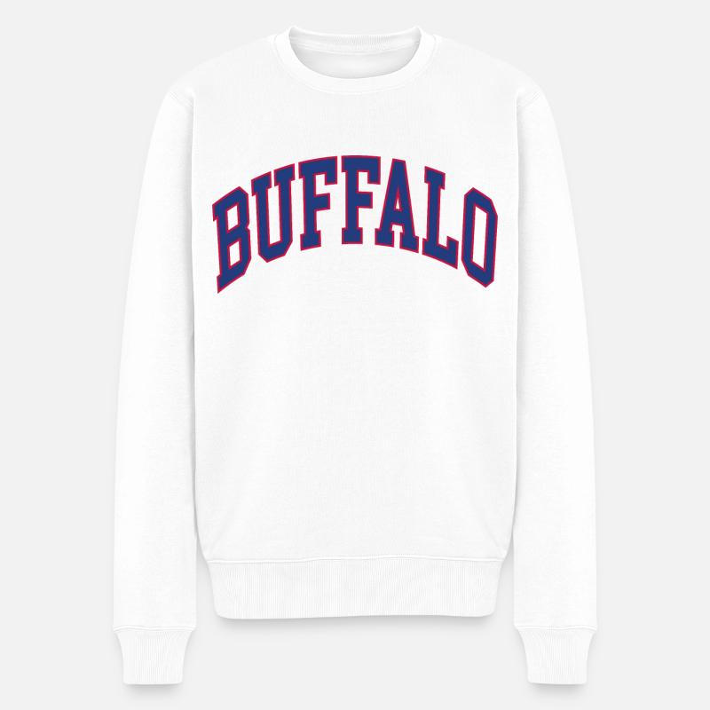 Buffle - Pull Premium bio Homme - blanc