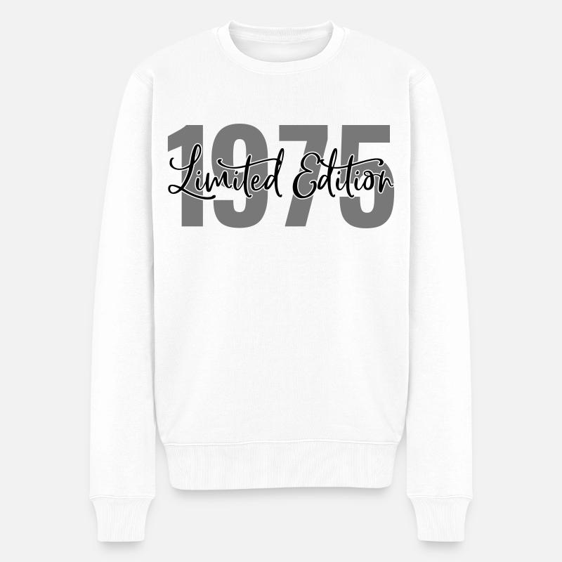Limited edition 1975 - Männer Premium Bio Pullover - Weiß