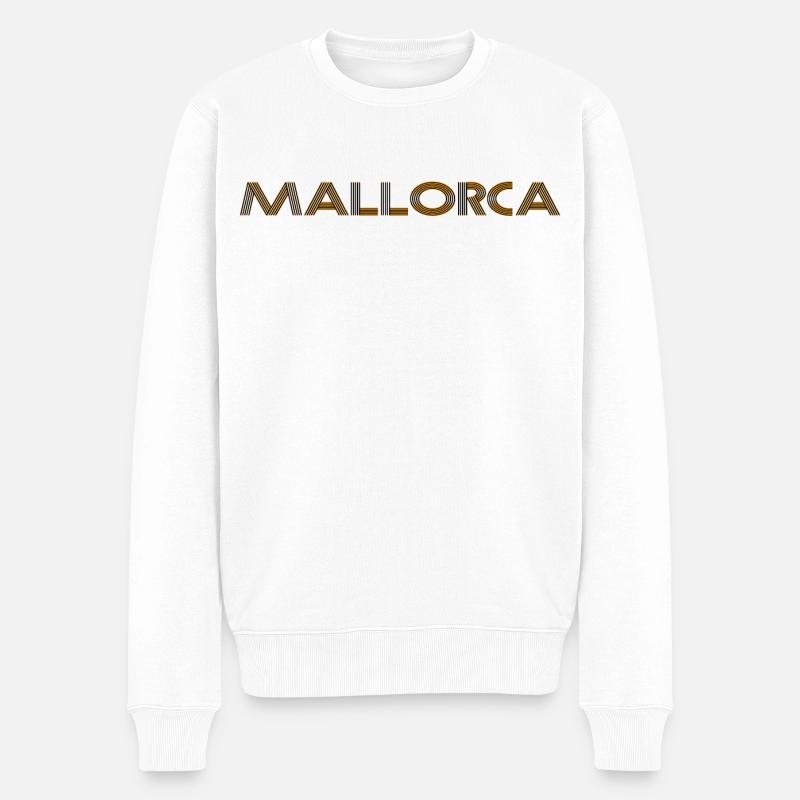 Mallorca - Männer Premium Bio Pullover - Weiß