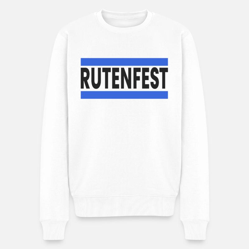 Rutenfest Ravensburg - Männer Premium Bio Pullover - Weiß