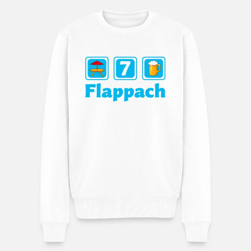 Flappach Tisch 7 Ravensburg - Männer Premium Bio Pullover - Weiß