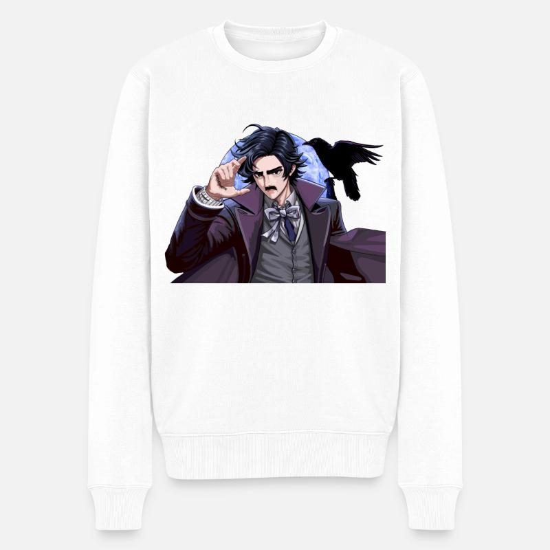 Edgar Allan Poe - Pull Premium bio Homme - blanc
