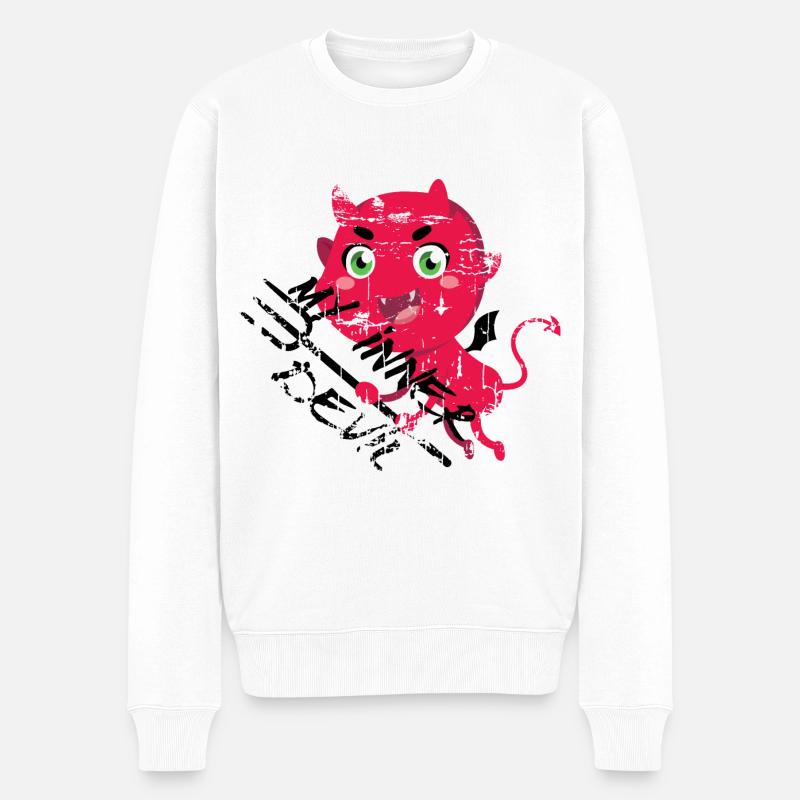 Mon diable intérieur - Pull Premium bio Homme - blanc
