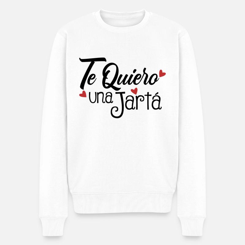 Je t’aime un Jarta - Pull Premium bio Homme - blanc