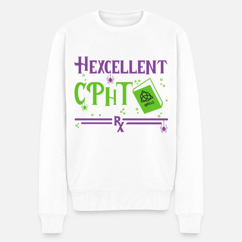 CPHT Halloween - Männer Premium Bio Pullover - Weiß