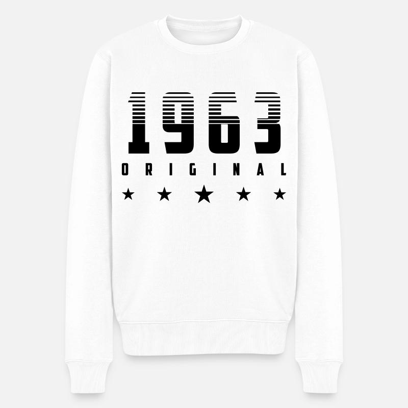 | changeable de couleur Original 1963 Année de naissance - Pull Premium bio Homme - blanc