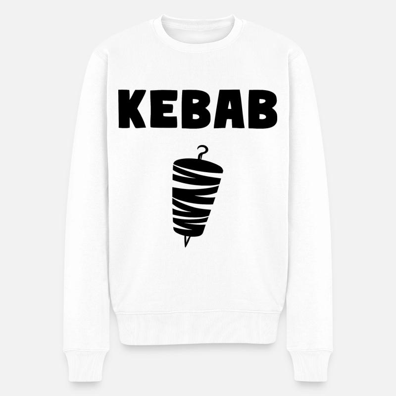 Kebab Grill Pide Kebab - Pull Premium bio Homme - blanc