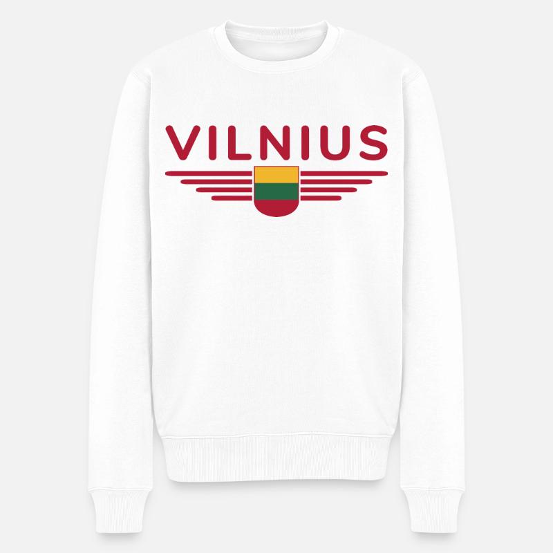 T-shirt Vilnius – Déclaration élégante - Pull Premium bio Homme - blanc