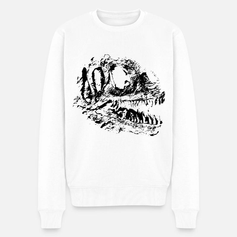 Dinosaures - Pull Premium bio Homme - blanc