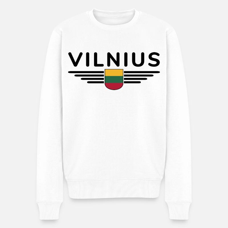 T-shirt Vilnius – Déclaration élégante - Pull Premium bio Homme - blanc