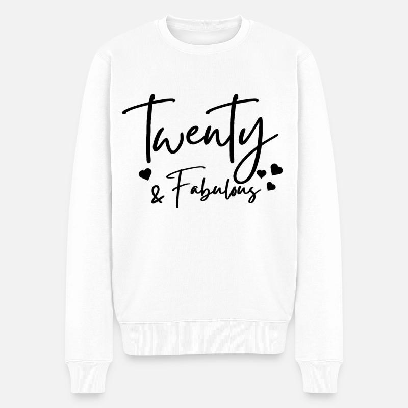 vingt fabuleux - Pull Premium bio Homme - blanc