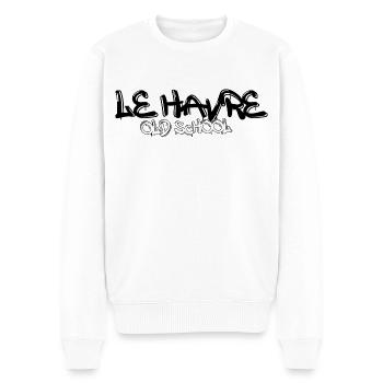 the harbour - Men's Premium Organic Jumper - white - Front - Thijin (182cm)
