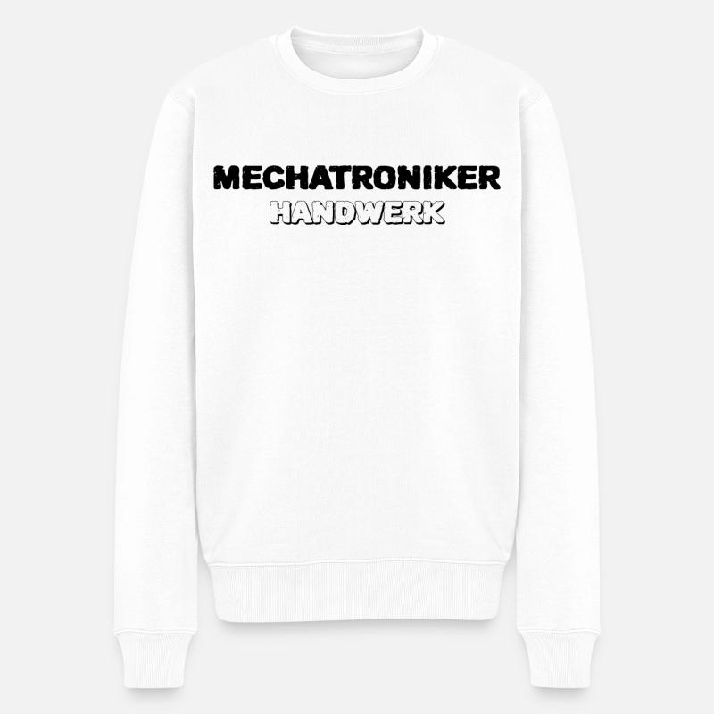 Mechatroniker Handwerk - Männer Premium Bio Pullover - Weiß