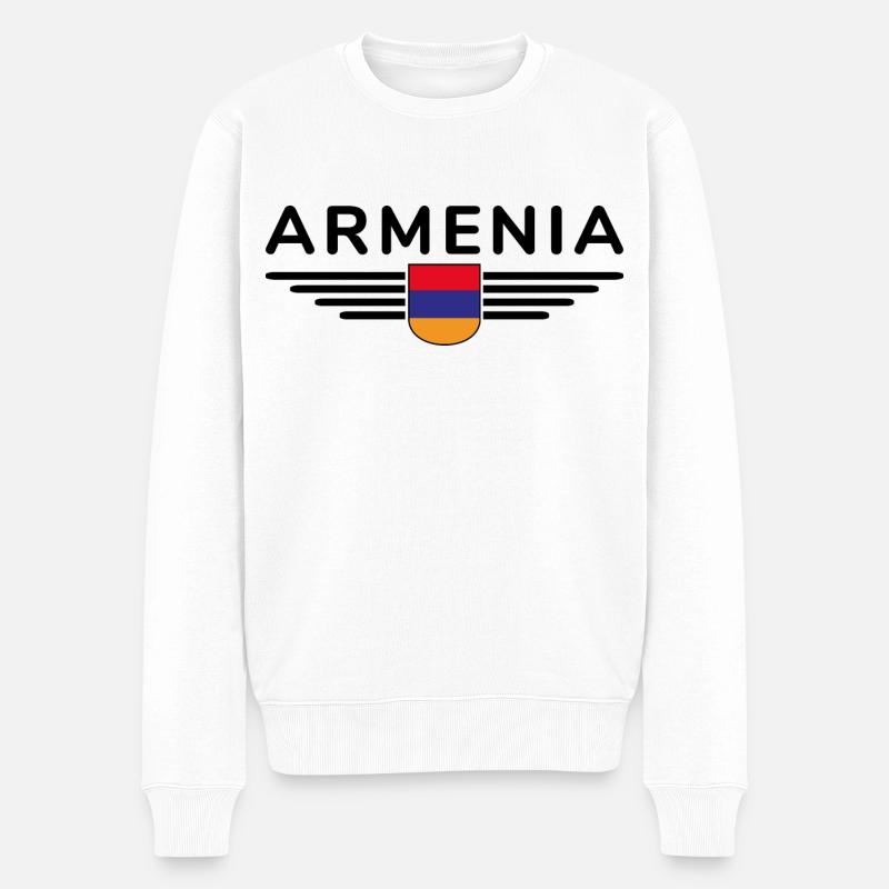 Marchandise Arménie – Expérience Culture - Pull Premium bio Homme - blanc
