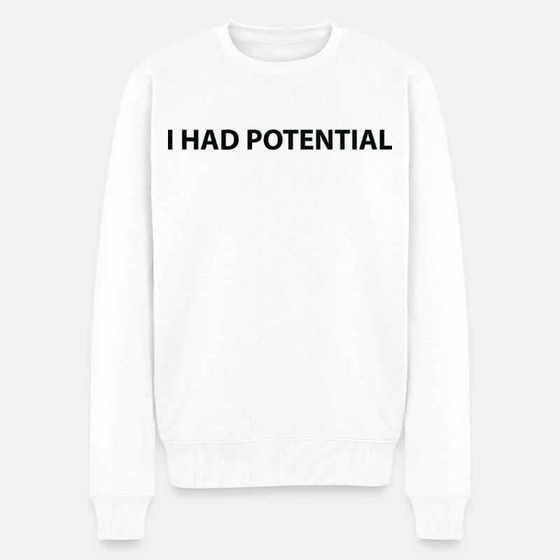 J’avais du potentiel - Pull Premium bio Homme - blanc