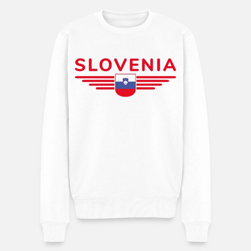 Design slovène élégant - Pull Premium bio Homme - blanc