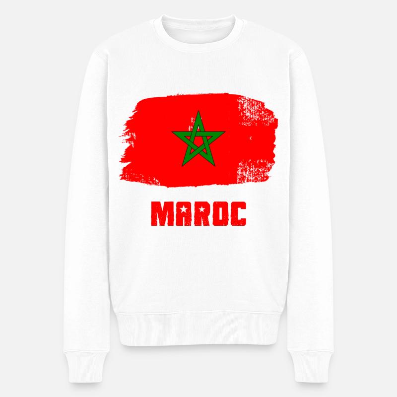 Maroc - Pull Premium bio Homme - blanc