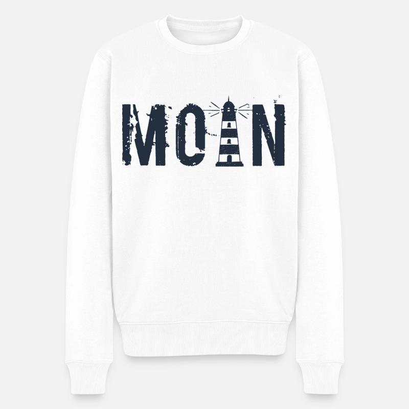 Moin - Phare - Pull Premium bio Homme - blanc