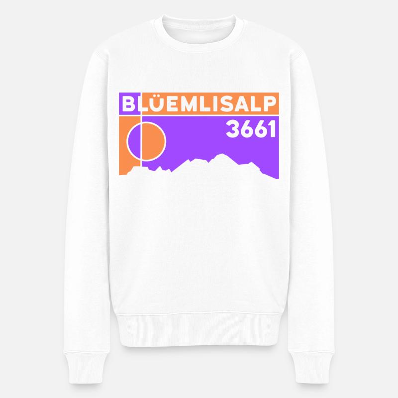 Blüemlisalphorn Blüemlisalp Randonnée d’ascension - Pull Premium bio Homme - blanc
