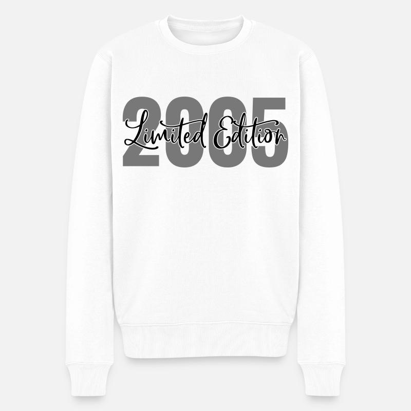 Limited edition 2005 - Männer Premium Bio Pullover - Weiß