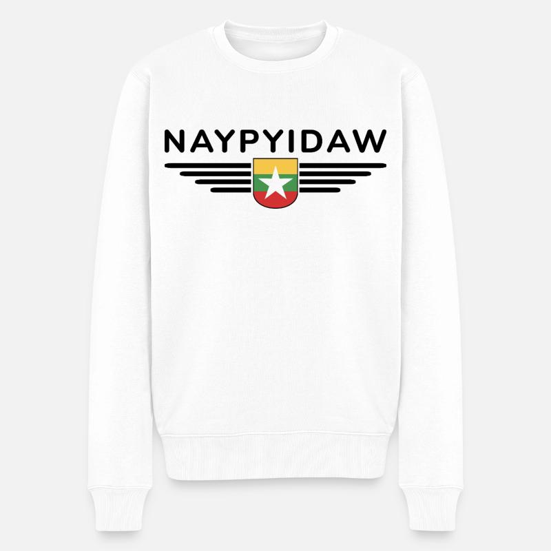 T-shirt Naypyidaw – Style Capitale - Pull Premium bio Homme - blanc
