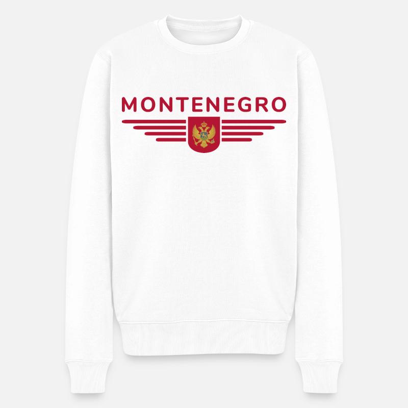 Montenegro Design – Découvrez les Balkans - Pull Premium bio Homme - blanc
