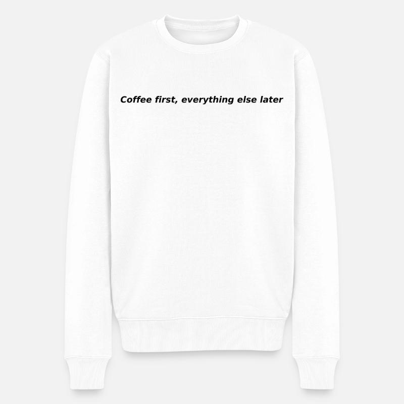 chemise café - Pull Premium bio Homme - blanc