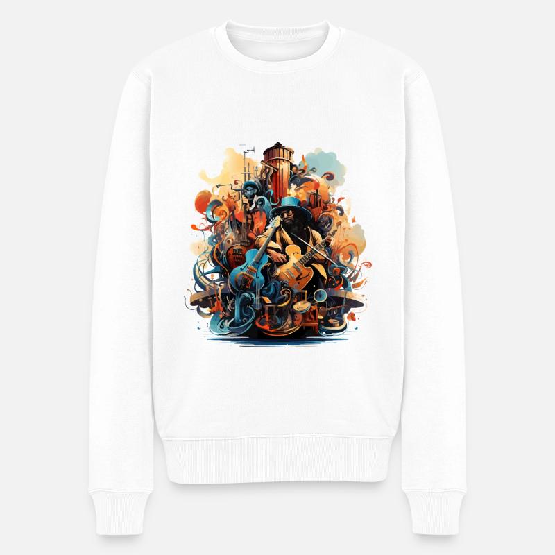 L’harmonie de l’instrument - Pull Premium bio Homme - blanc