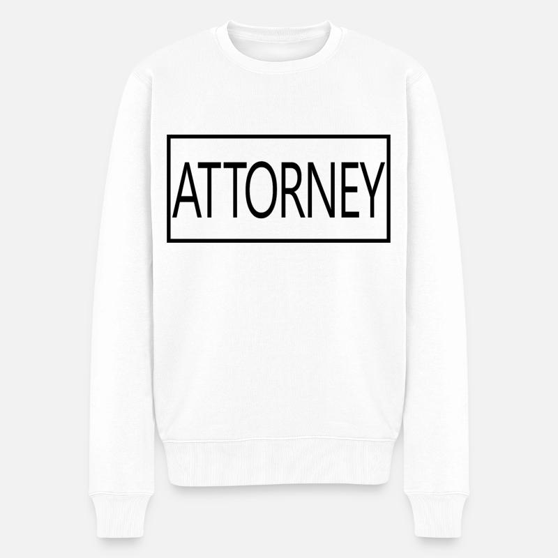 Avocat Fier étudiant avocat diplômé - Pull Premium bio Homme - blanc