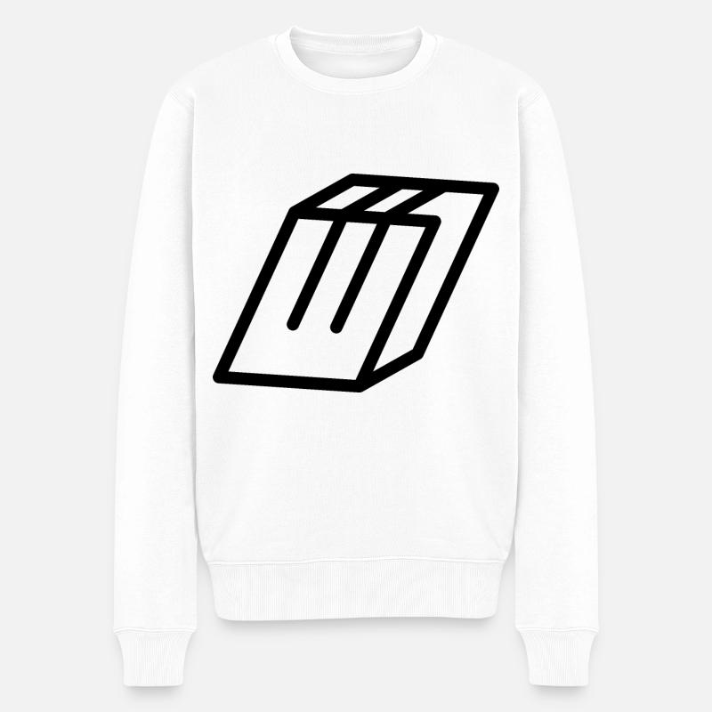 Gliederungsbuchstabe W - Männer Premium Bio Pullover - Weiß