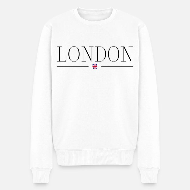 T-shirt design de style londonien - Pull Premium bio Homme - blanc