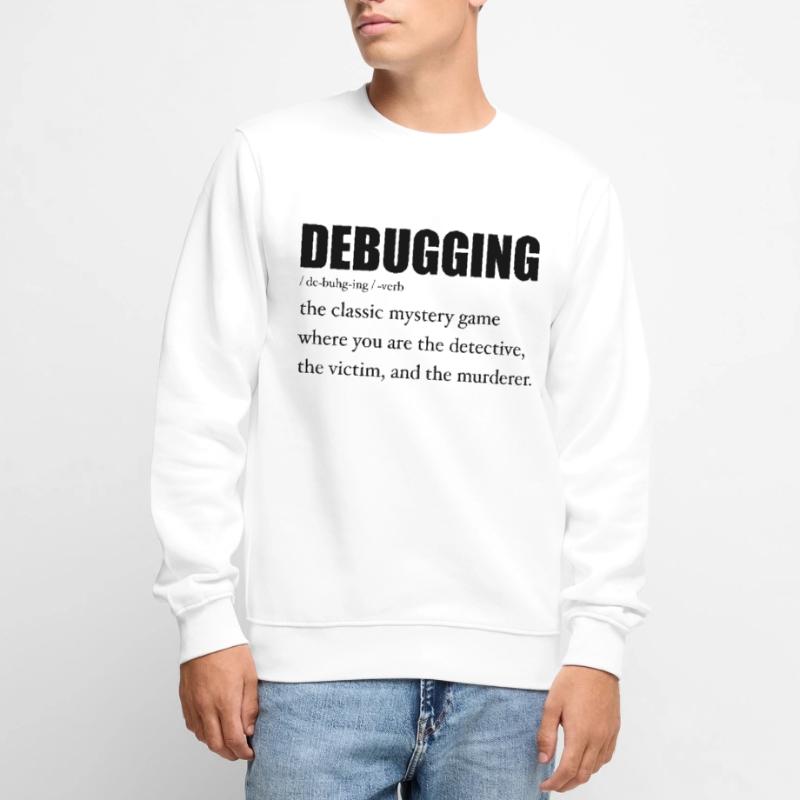 Programmierer Debugging Definition Lustig IT-Entwickler Männer Premium Bio Pullover