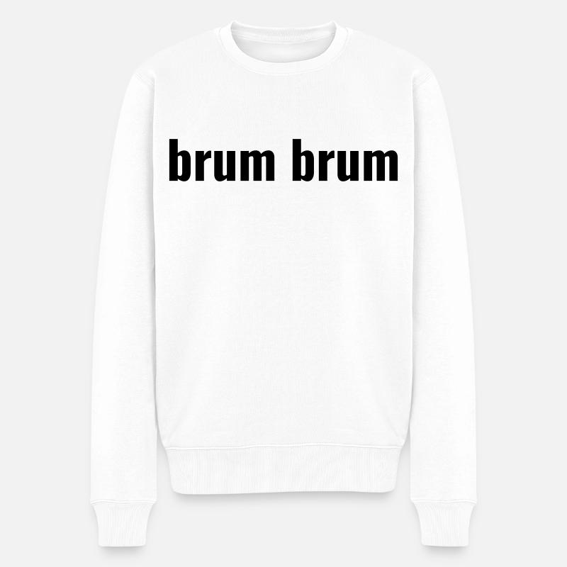 Brum Brum - Pull Premium bio Homme - blanc