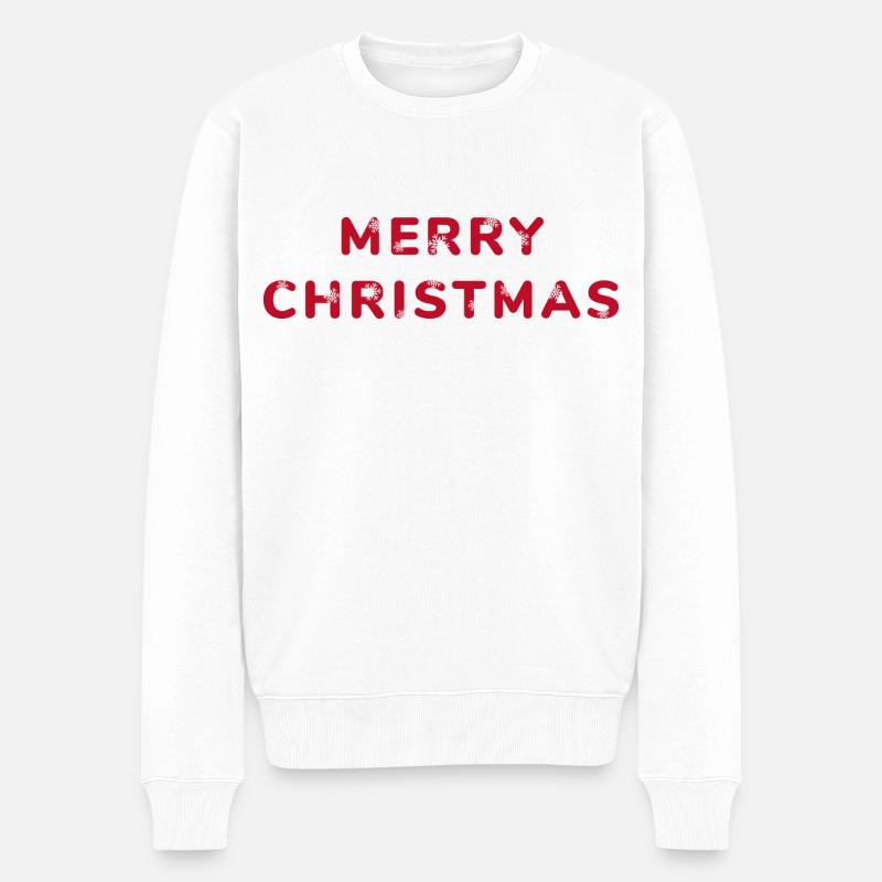 Joyeux Noël : style festif - Pull Premium bio Homme - blanc