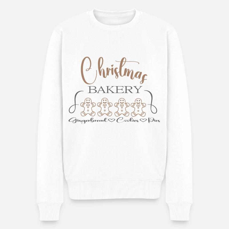 Boulangerie de Noël - Pull Premium bio Homme - blanc