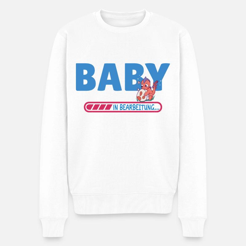 Bébé en cours - Pull Premium bio Homme - blanc